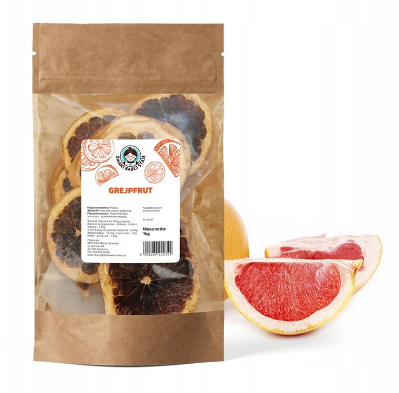 Suszone grejpfruty 1kg
