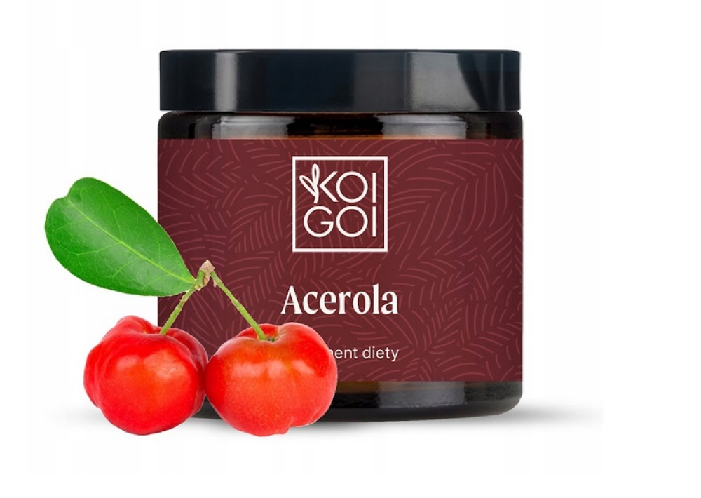 Acerola naturalna witamina C odporność zmęczenie 60 kapsułek