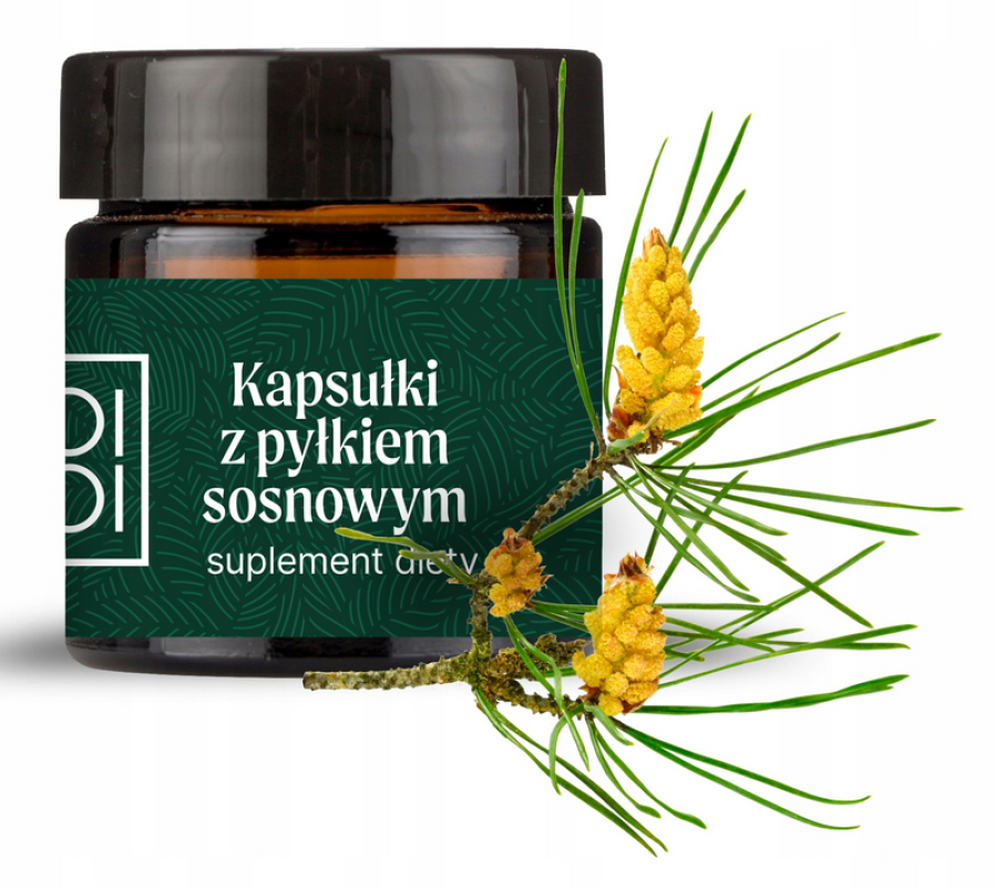 Kapsułki z pyłkiem sosnowym - 60 sztuk