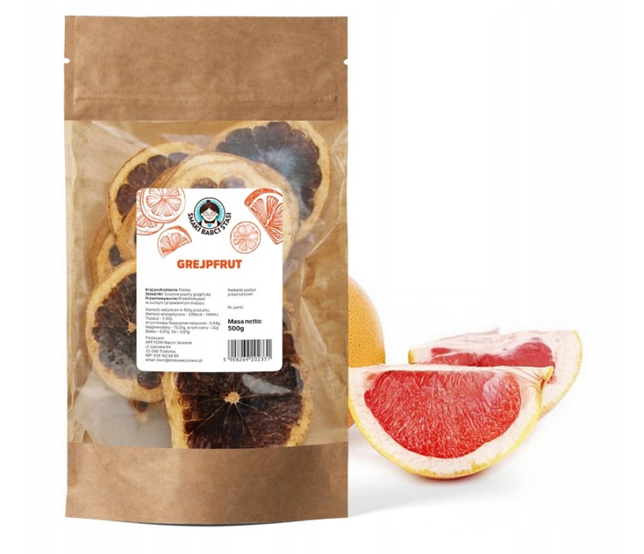 Suszone grejpfruty 500g