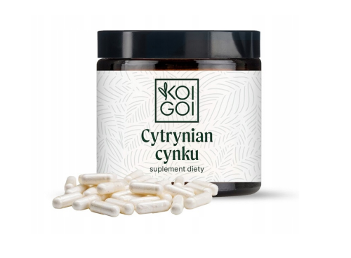 Cytrynian cynku skóra włosy paznokcie odporność cynk 60 kapsułek